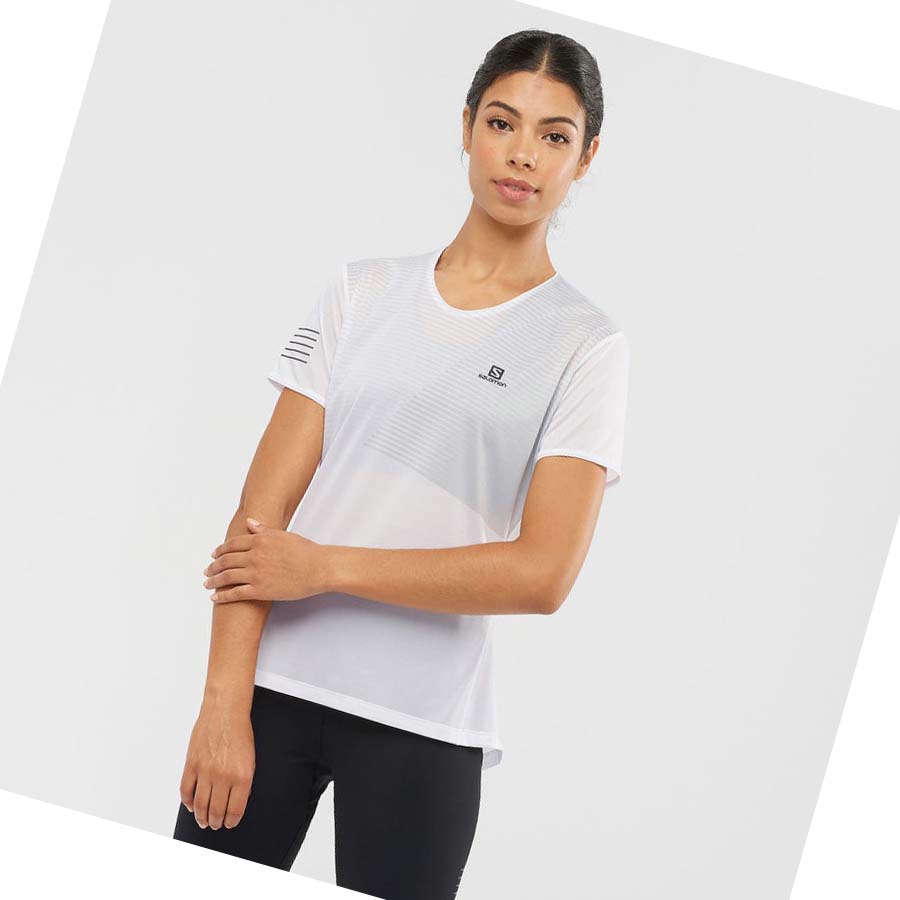 Camiseta Salomon SENSE Mujer Blancos | MX 2565GSO